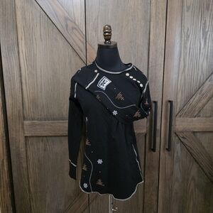 Alp N Rock Black and Gray Long Sleeve Top